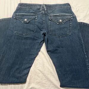 Women’s Lip Service Anthem Low Rise Flap Pocket Jeans Size 30x31 8” Leg Opening
